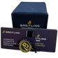 NEW PAPERS Breitling SuperOcean BLACK Stainless Steel 44mm A17376 Watch BOX