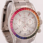 Rolex Daytona Cosmograph RAINBOW PAVE DIAMOND 18K White Gold Watch 116509 BOX