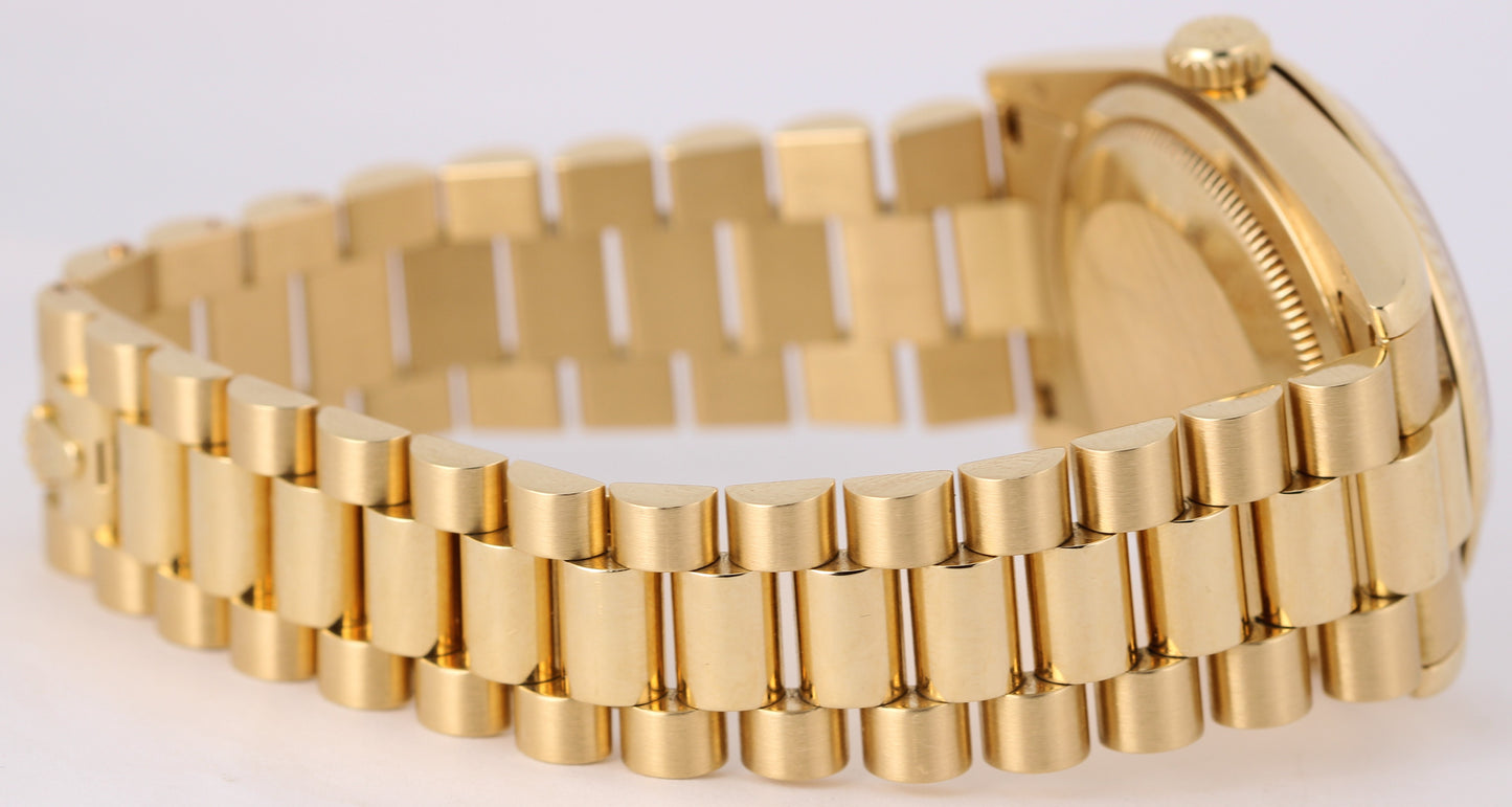 Rolex Day-Date President 18k Gold Champagne DIAMOND JUBILEE 36mm 118238 Watch
