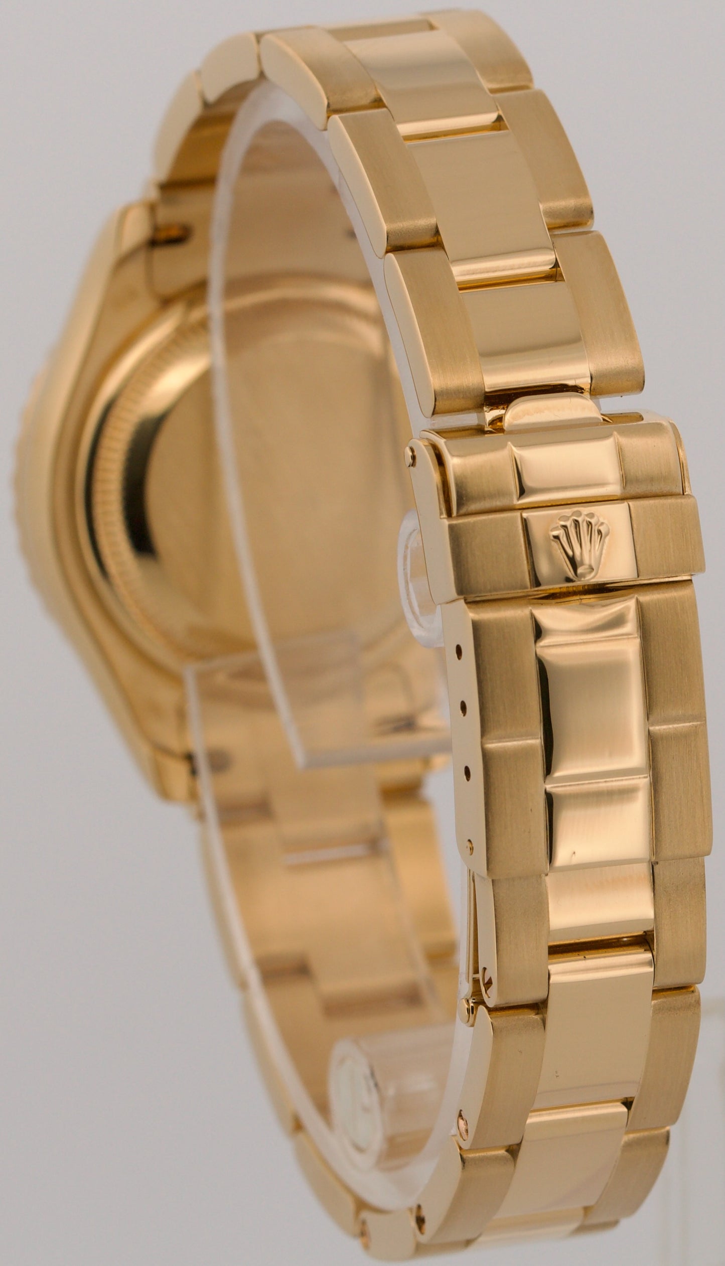 Ladies Rolex Yacht-Master FACTORY SERTI MOP DIAMOND 18K Yellow Gold 29mm 169628