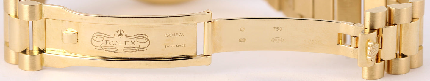 Rolex Day-Date President 18k Gold Champagne DIAMOND JUBILEE 36mm 118238 Watch