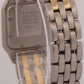 Cartier Panthere TWO ROW 18K Gold Steel DIAMOND 27mm IVORY W25028B6 187949 Watch