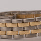 Cartier Panthere TWO ROW 18K Gold Steel DIAMOND 27mm IVORY W25028B6 187949 Watch