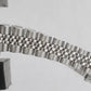 Rolex Oyster Perpetual Silver POOL INTAIRDRIL Steel Jubilee 24mm Watch 67180 BOX
