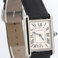 Cartier Tank Must Large SILVER Leather Quartz 25.5mm Steel WSTA0041 Watch 4323