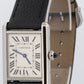Cartier Tank Must Large SILVER Leather Quartz 25.5mm Steel WSTA0041 Watch 4323