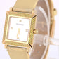 Boucheron Carree PAPERS 18k Gold YELLOW DIAMOND Mother of Pearl AJ410452 BOX