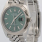 2024 PAPERS Rolex DateJust 41 MINT GREEN 18K Gold Steel 41mm JUBILEE 126334 BOX