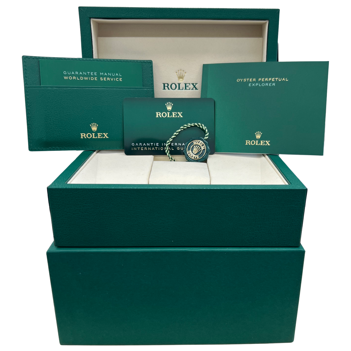 2025 PAPERS Rolex Explorer I BLACK Stainless Steel 40mm 224270 Watch BOX