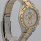 2023 PAPERS Rolex Daytona WHITE Two-Tone Stainless 18K Yellow Gold 116503 BOX