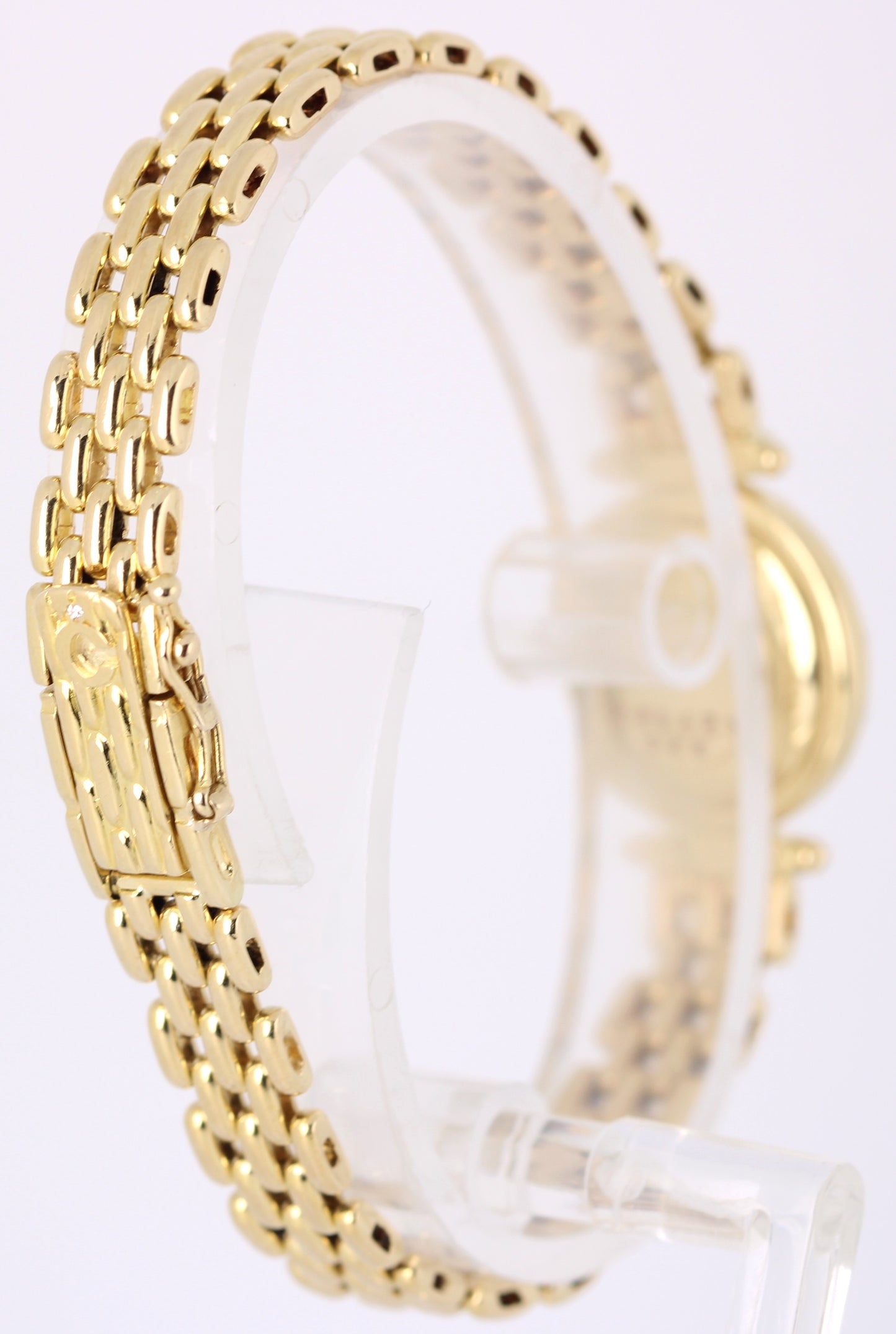 VINTAGE 1987 PAPERS Chopard 18k Yellow Gold DIAMOND White 18mm 828 Quartz Watch