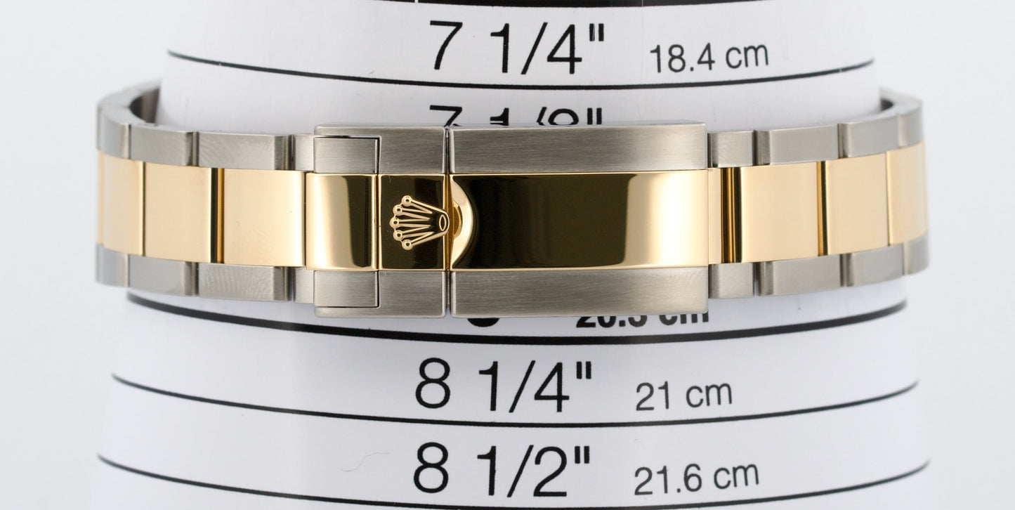 2023 PAPERS Rolex Daytona WHITE Two-Tone Stainless 18K Yellow Gold 116503 BOX