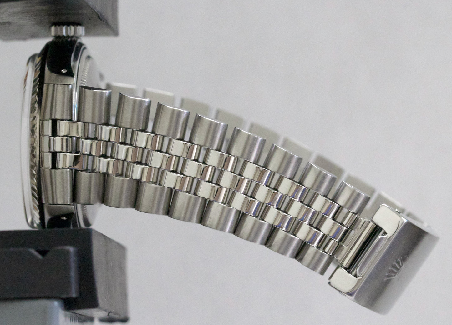 Rolex DateJust 36mm ORANGE Stainless Steel 18K White Gold JUBILEE Fluted 16014