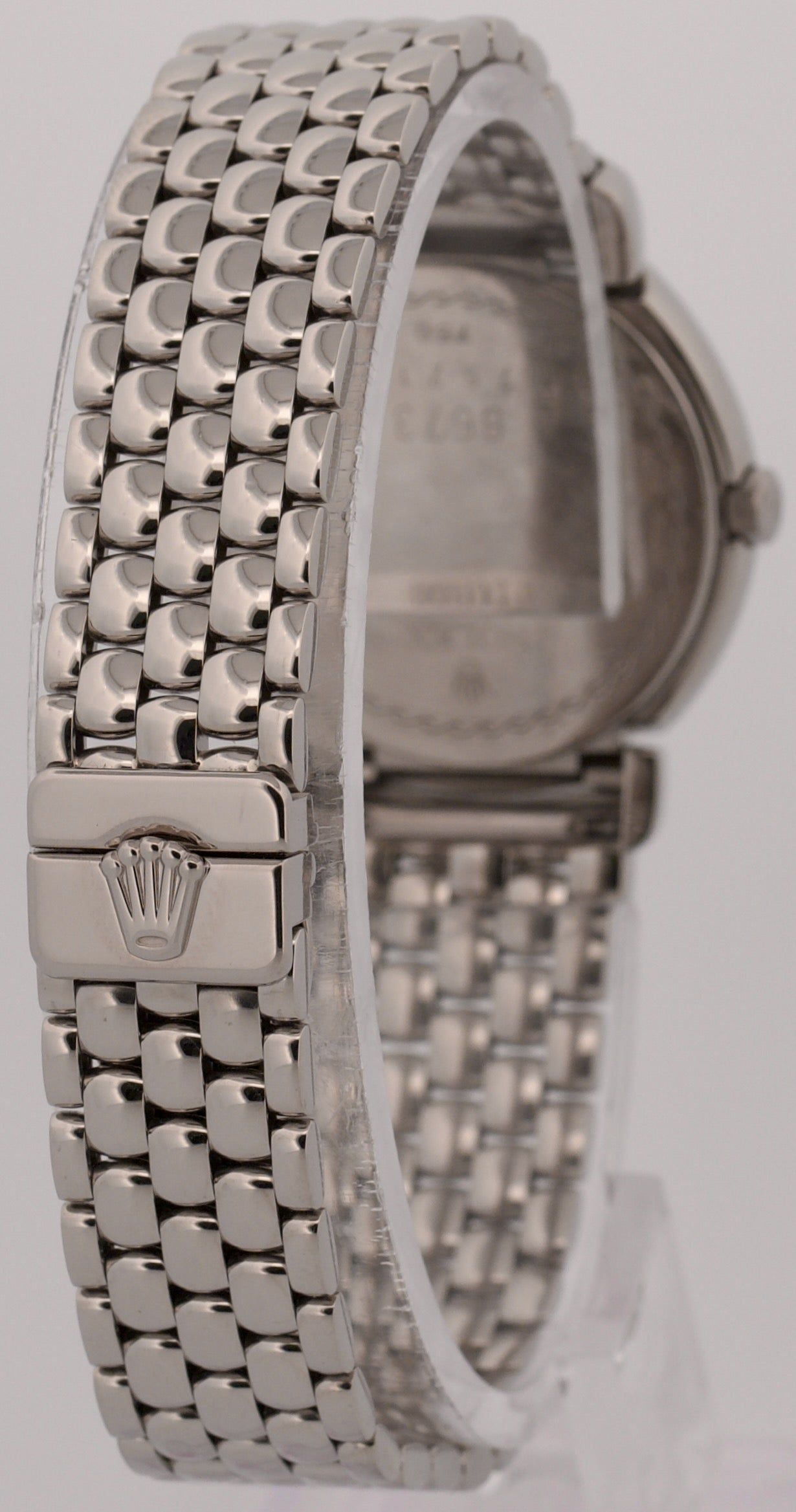 PAPERS Rolex Cellini Cellissima SILVER JUBILEE DIAMOND 18K White Gold 6673/9 BOX