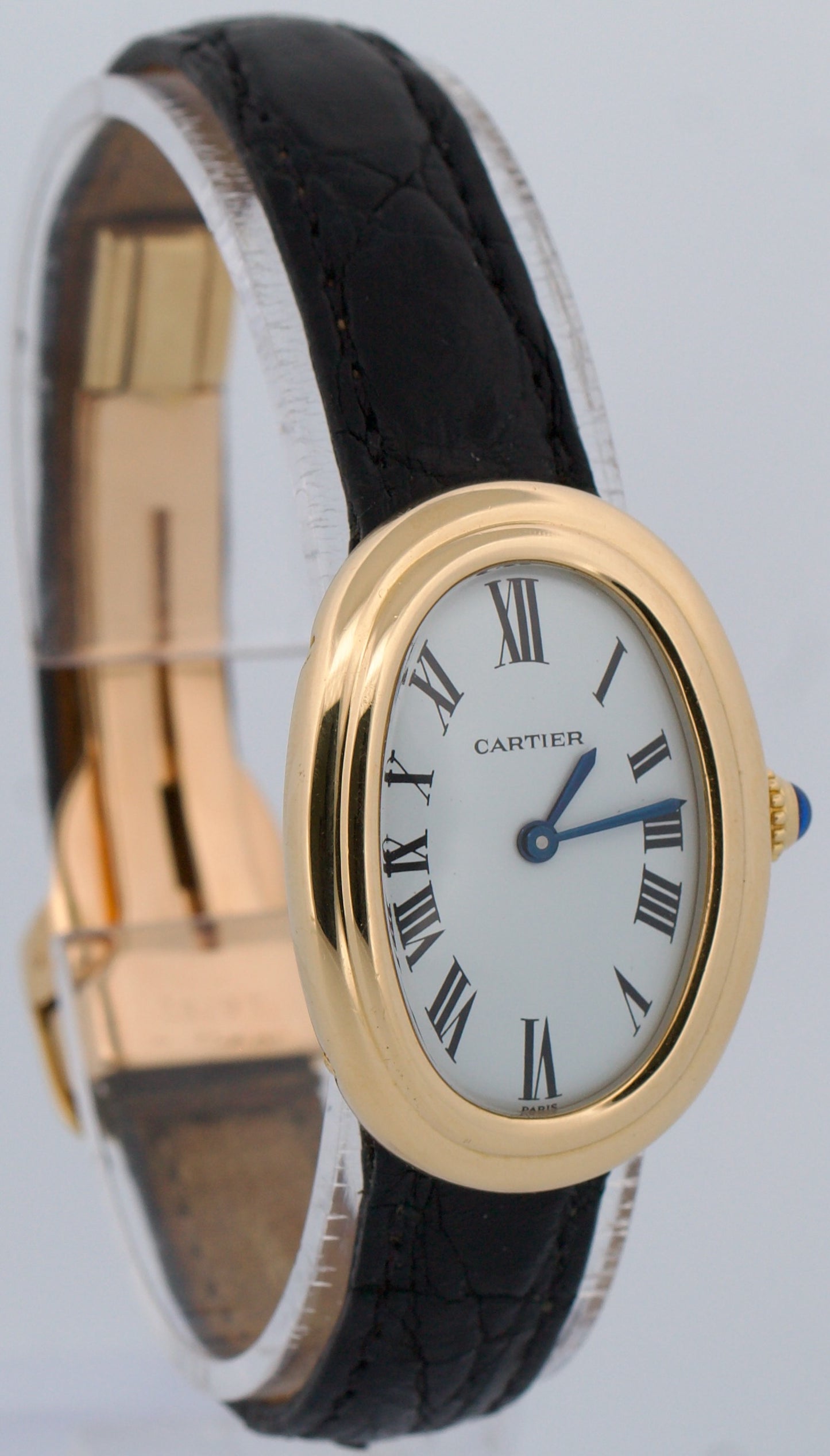 2026 SERVICE Cartier Baignoire 18K Yellow Gold 22mm White Roman Quartz 78094