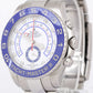 PAPERS Rolex Yacht-Master II NEW HANDS 44mm Blue 116680 Stainless YM2 Watch BOX