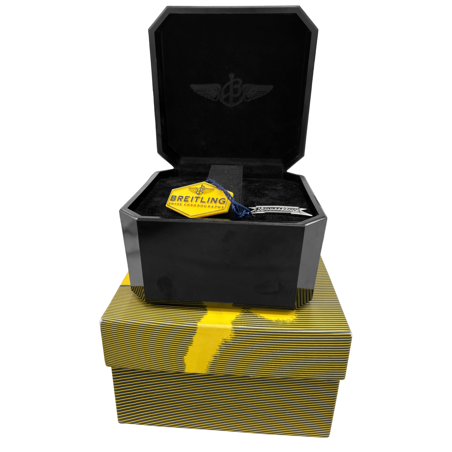 Breitling Navitimer Fighter BLACK 18K Yellow Gold 41.5mm H13330 Watch BOX