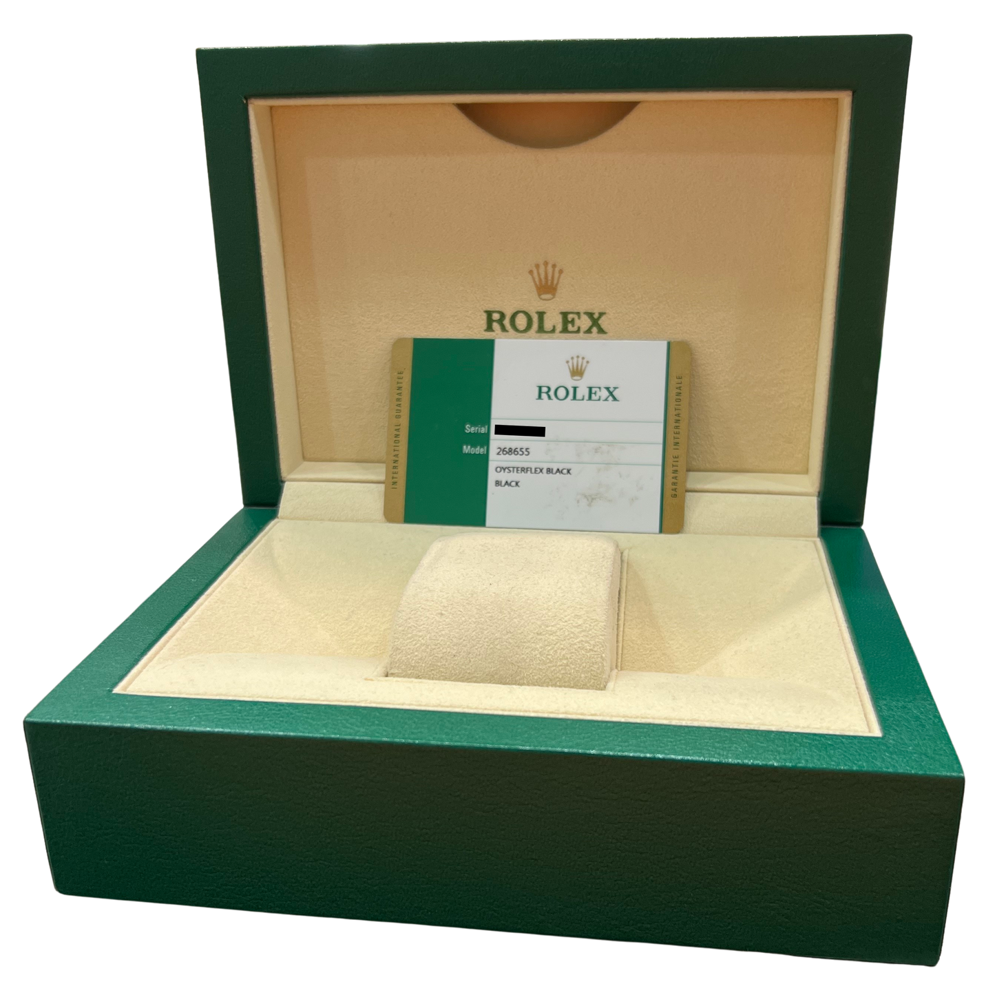 2020 PAPERS Rolex Yacht-Master  BLACK 18K Rose Gold 37mm 268655 Watch BOX