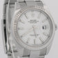 MINT 2023 Rolex DateJust 41 WHITE 18K Gold Stainless Steel OYSTER 41mm 126334