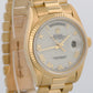 VINTAGE 1985 Rolex Day-Date President WHITE ROMAN 36mm 18K Yellow Gold 18038