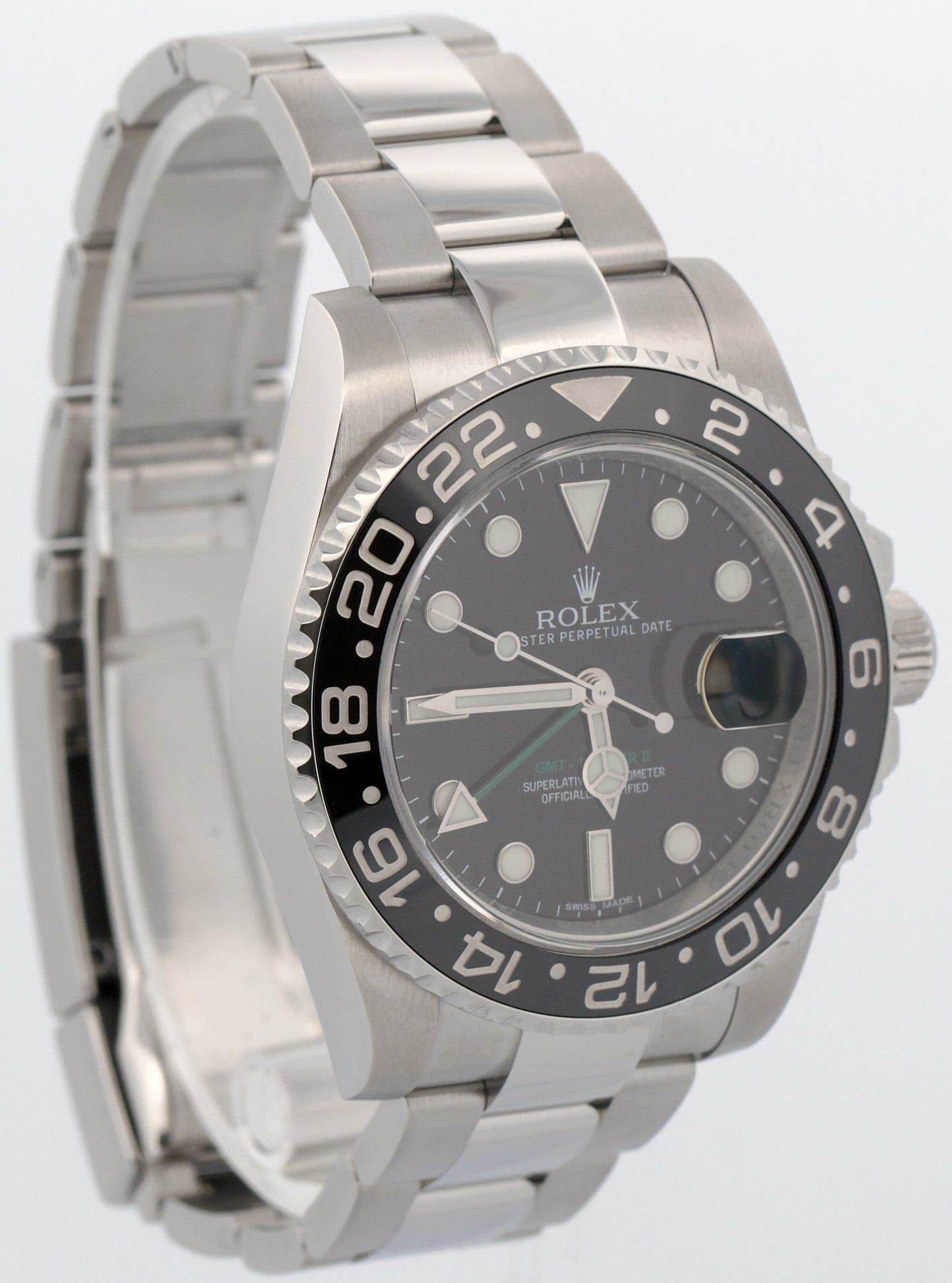 2014 PAPERS Rolex GMT-Master II Black RANDOM SERIAL Ceramic 40mm 116710 LN BOX