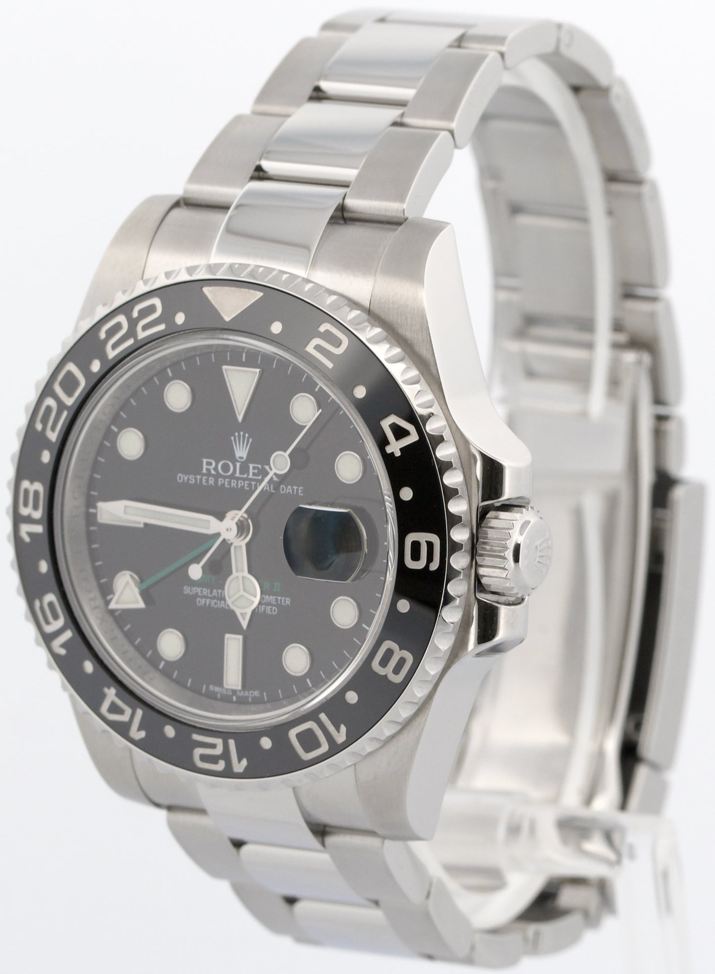 2014 PAPERS Rolex GMT-Master II Black RANDOM SERIAL Ceramic 40mm 116710 LN BOX