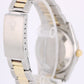 VINTAGE Rolex Oyster Perpetual DATE Two-Tone Gold Steel Silver 34mm 15053 Watch