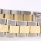 VINTAGE Rolex Oyster Perpetual DATE Two-Tone Gold Steel Silver 34mm 15053 Watch
