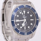 PAPERS Tudor Heritage Black Bay BLUE Stainless Steel SMILEY 41mm 79220B Watch