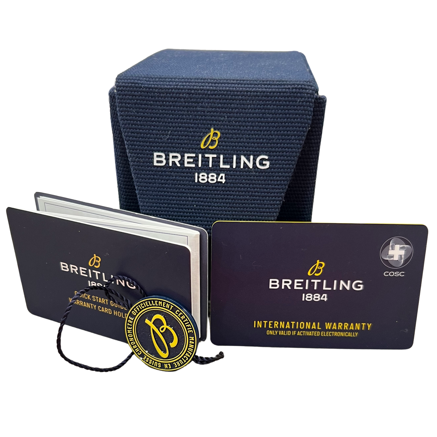 Breitling Endurance Pro X82310 Blue 44mm Chronograph Watch Box Papers