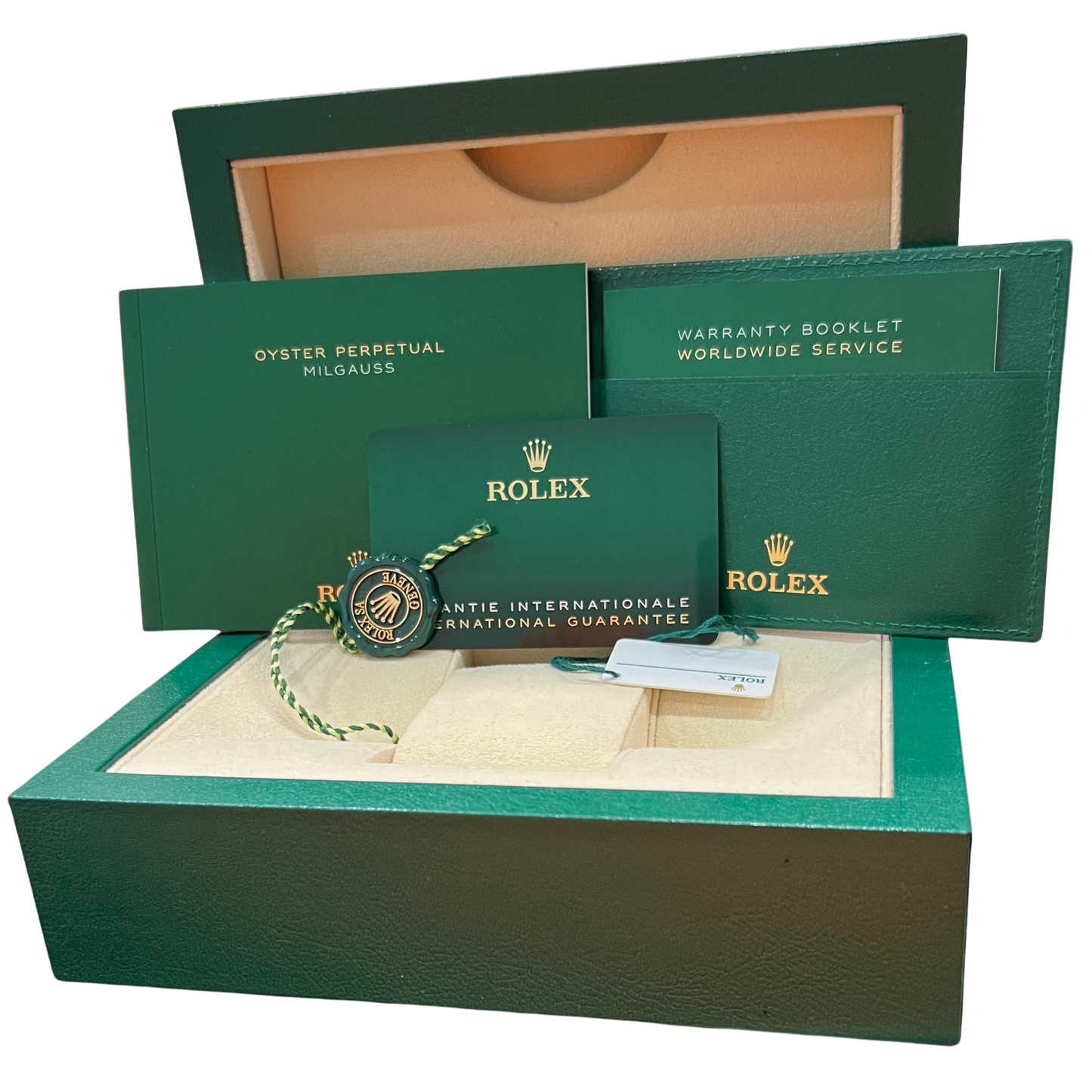 2023 Rolex Rolex Milgauss 116400 GV Black Steel 40mm Watch Box Papers