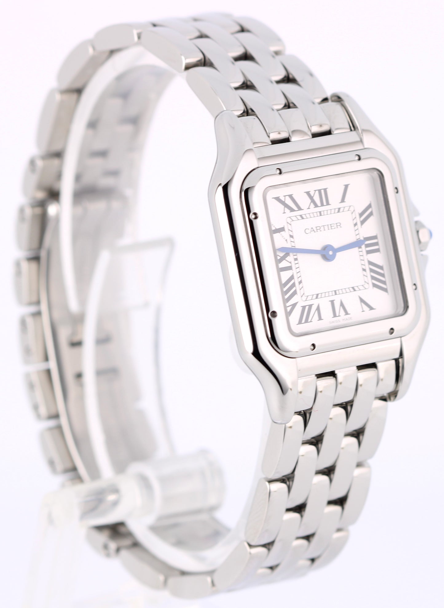 Cartier Panthere Silver Roman 27mm Quartz Steel 4016 WSPN0007 Watch BOX