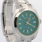 2017 PAPERS Rolex Milgauss BLUE 40mm Z-Blue Green 116400 GV Stainless Watch BOX