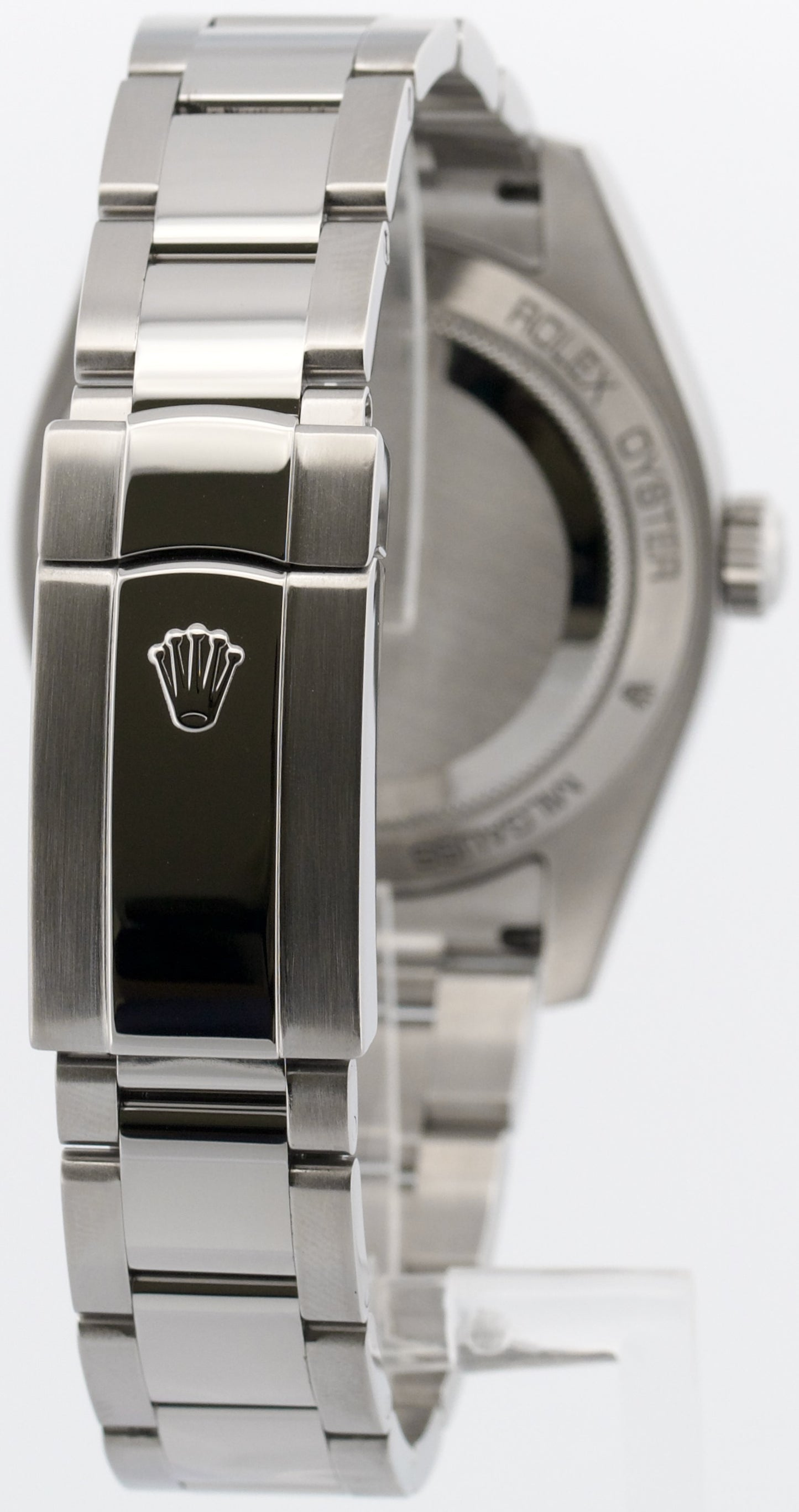 Rolex Milgauss BLACK Orange Steel Green Crystal 40mm Smooth Oyster 116400 GV