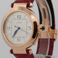 Cartier Pasha SILVER ARABIC 18K Rose Gold Leather 42mm Watch 2770 W3019051 BOX