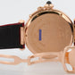 Cartier Pasha SILVER ARABIC 18K Rose Gold Leather 42mm Watch 2770 W3019051 BOX