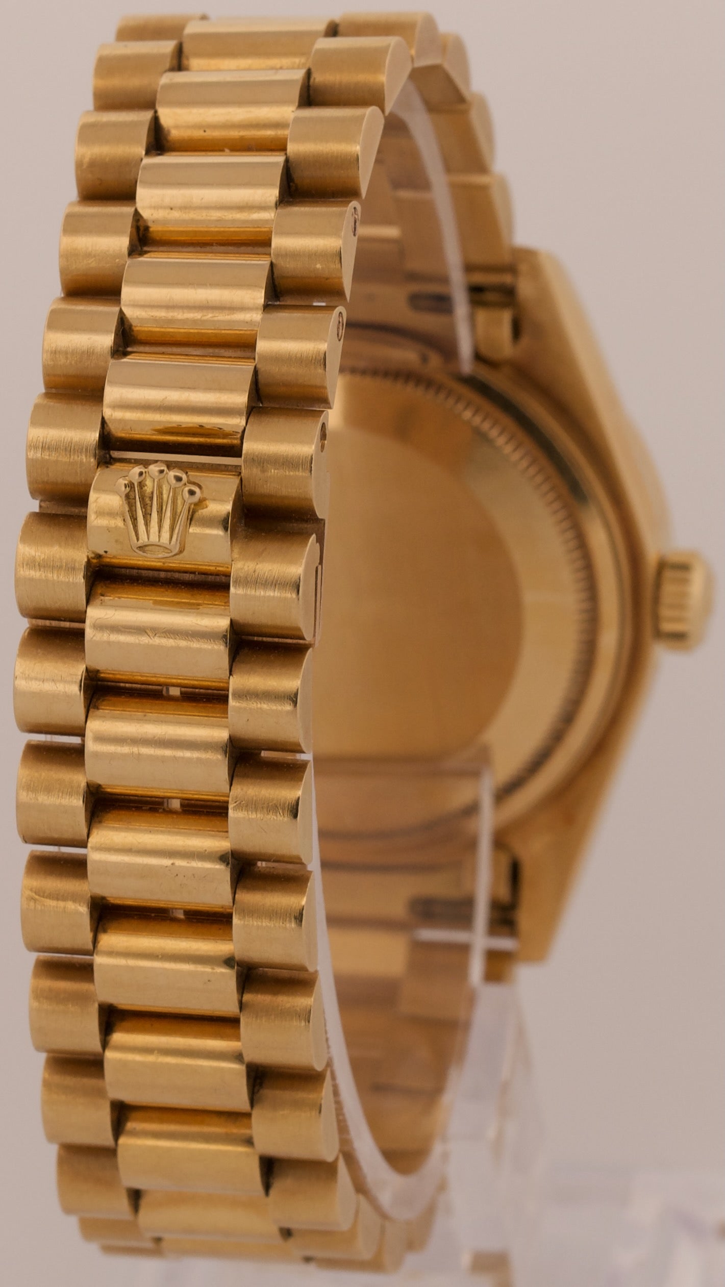 Rolex Day-Date President 36mm BLACK DIAMOND BEZEL 18K Yellow Gold 18048 BOX