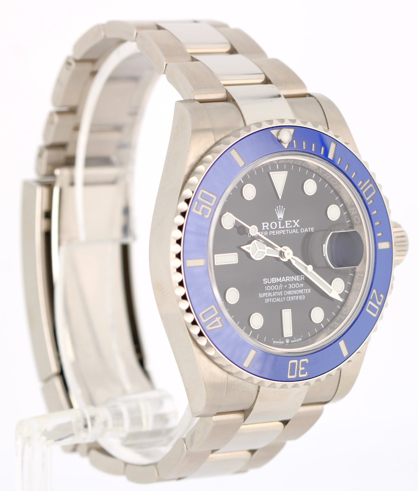 UNPOLISHED Rolex Submariner COOKIE MONSTER 18k Gold Blue Black 41mm 126619 Watch