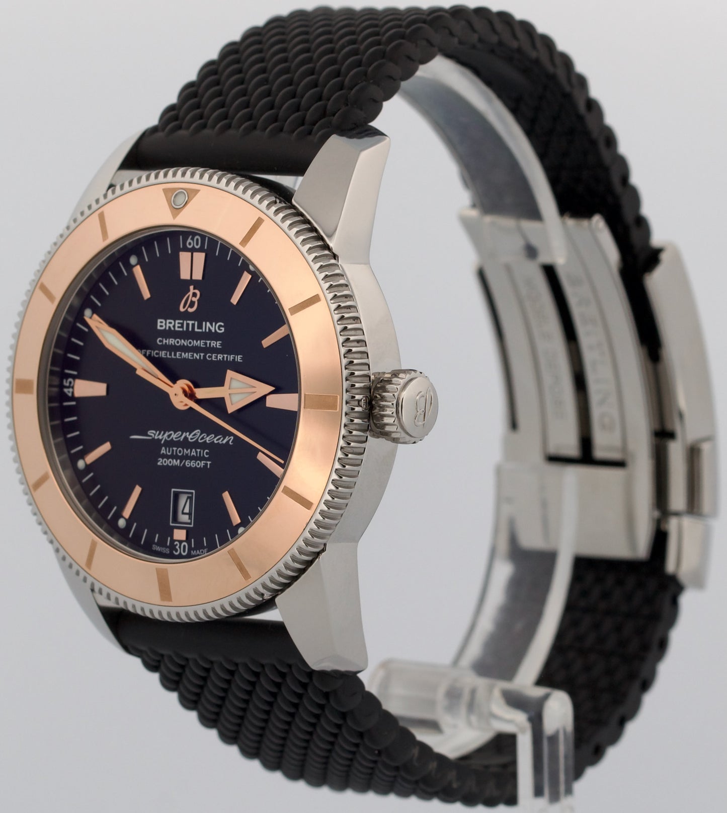 2018 PAPERS Breitling Superocean Heritage II 46 Steel 18K Gold 46mm IB2020 BOX