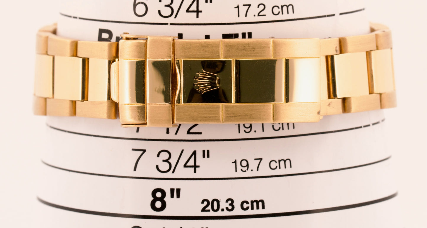 1984 Rolex Submariner Date BLACK NIPPLE 18K Yellow Gold Oyster 40mm 16808 Watch