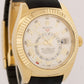 MINT Rolex Sky-Dweller 42mm SILVER ARABIC 18K Yellow Gold Rubber 326138 Watch