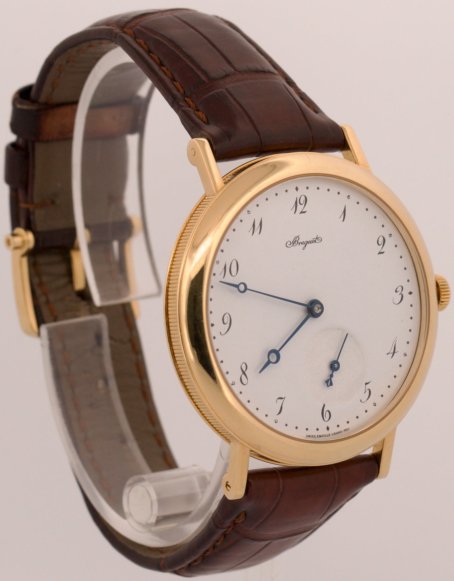 Breguet Classique Automatic WHITE 18K Yellow Gold 40mm 5140BA Leather Watch