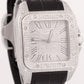 MINT Cartier Santos 100 XL PAVE DIAMOND Stainless Steel Leather 38mm 2656 Watch