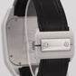 MINT Cartier Santos 100 XL PAVE DIAMOND Stainless Steel Leather 38mm 2656 Watch