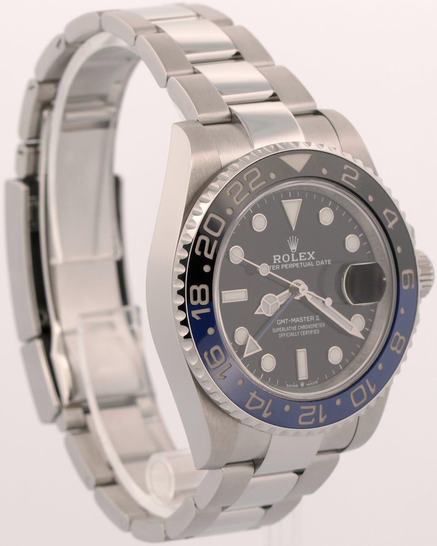 2021 PAPERS Rolex GMT-Master II BATMAN Blue Black 40mm OYSTER 126710 BLNR BOX