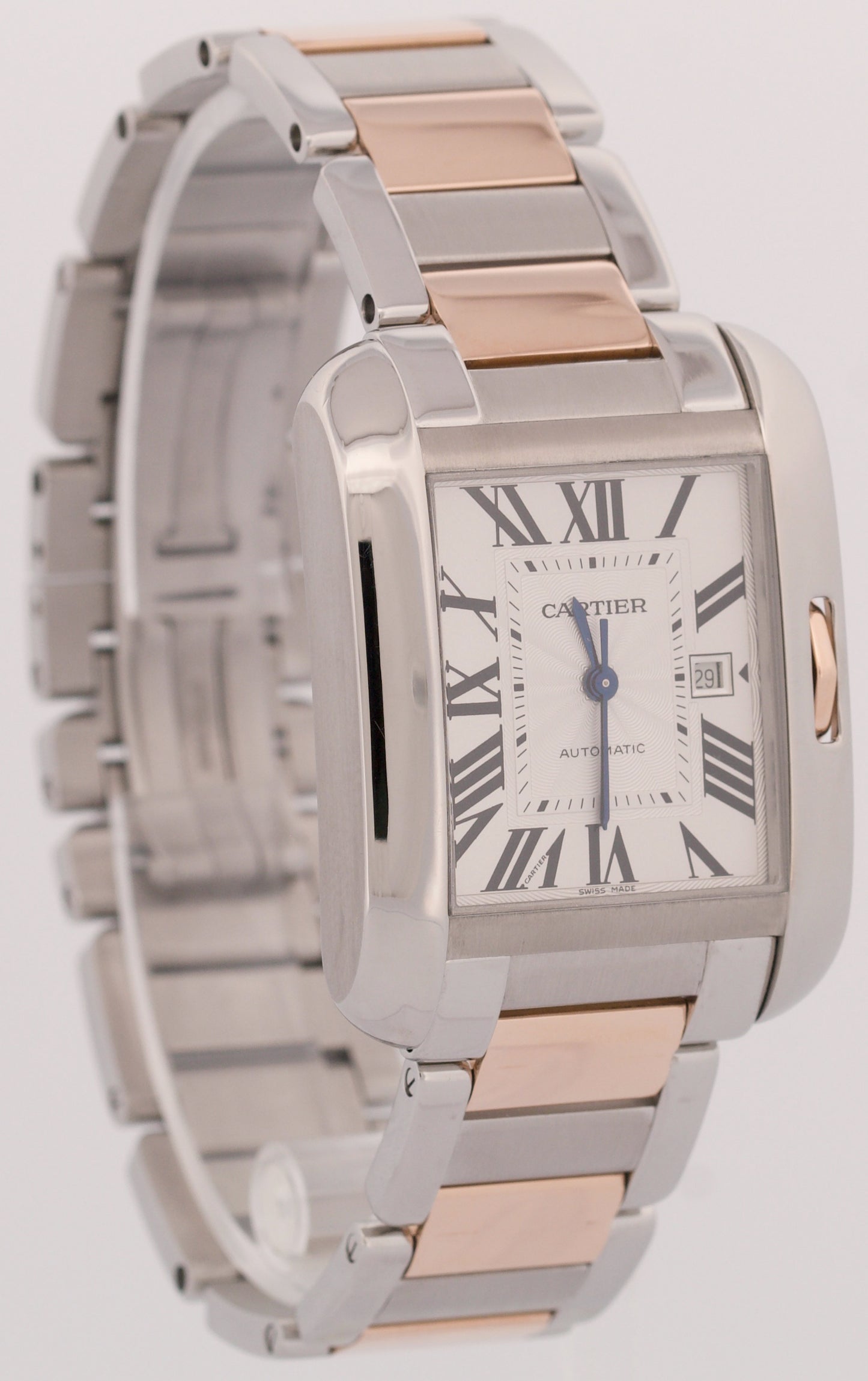 2025 SERVICE Cartier Tank Anglaise LARGE Silver 30mm Two-Tone 3511 / W5310007