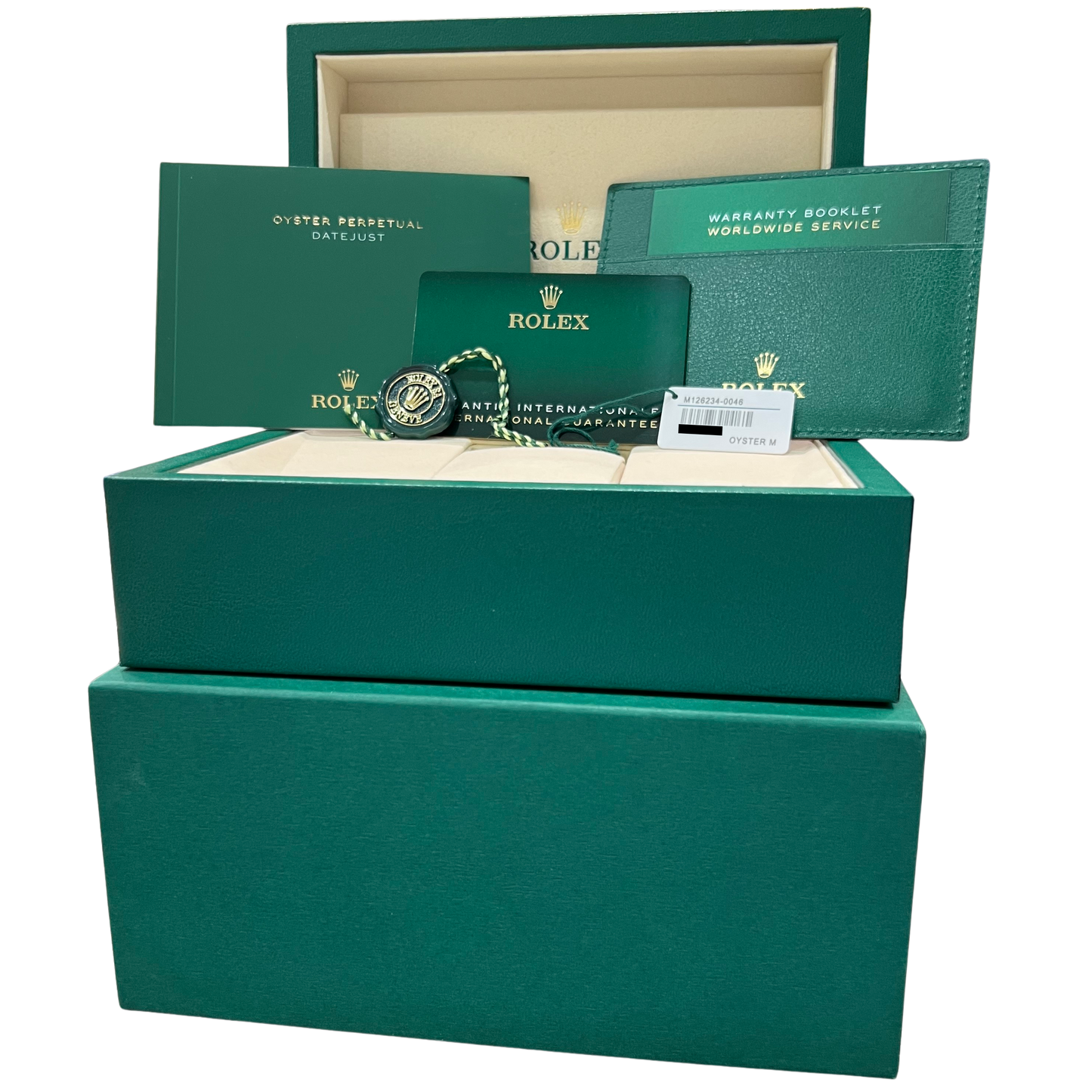 New 2026 Rolex DateJust 126234 Wimbledon Stainless Steel 36mm Watch Box Papers