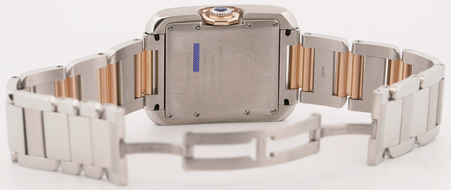 2025 SERVICE Cartier Tank Anglaise LARGE Silver 30mm Two-Tone 3511 / W5310007