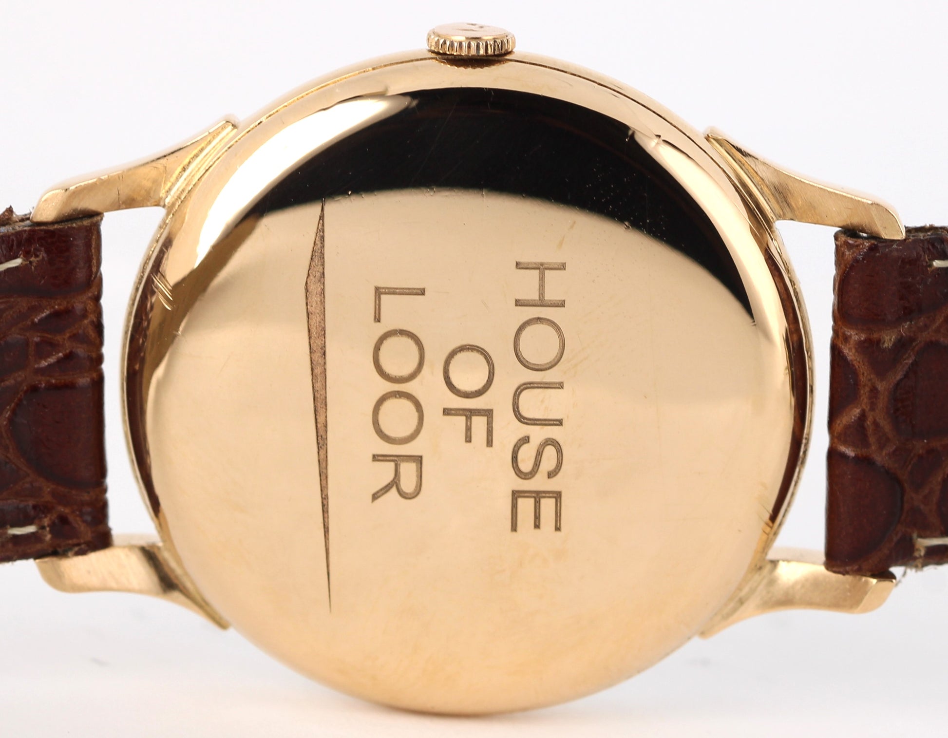 VINTAGE Rolex Precision 18k Rose Gold Silver 35mm Brown Leather Dress Watch VINTAGE Rolex Precision 18k Rose Gold Silver 35mm Brown Leather Dress Watch