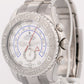 MERCEDES HANDS Rolex Yacht-Master II 44mm 116689 18K White Gold Platinum Watch